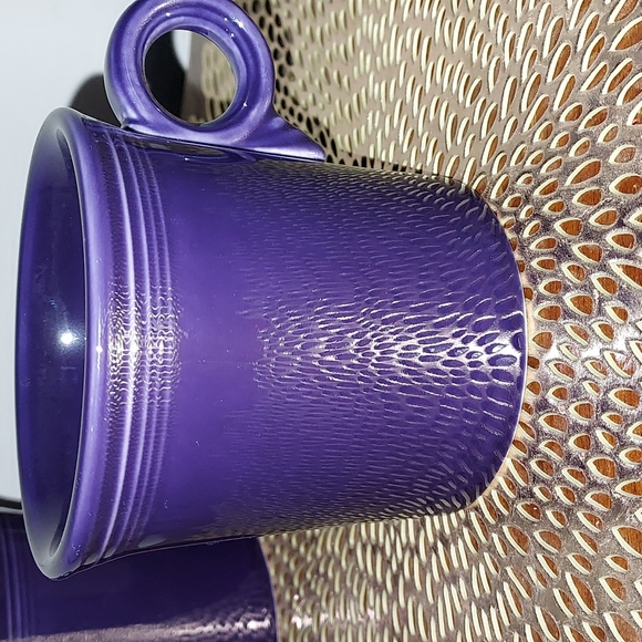 FiestaWare set of 2 mugs in the color Eggplant GUC! - Picture 9 of 12